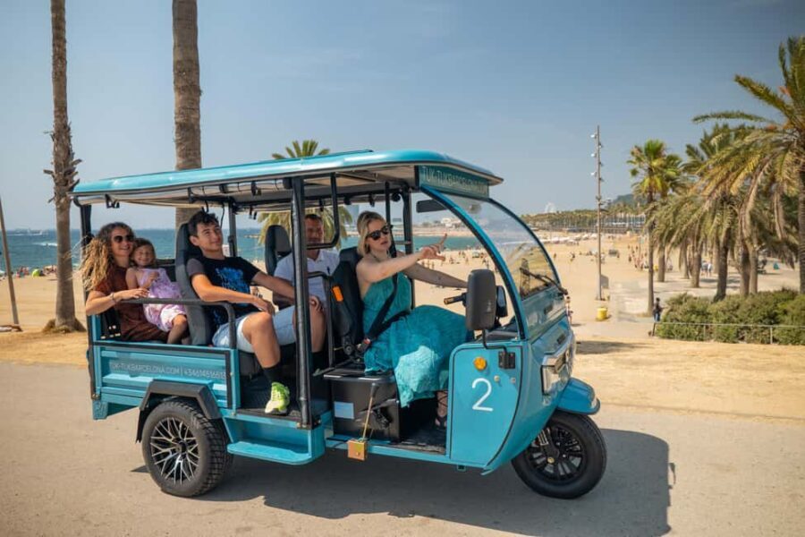 1,5-Hour Barcelona City & Beach Private Tuk-Tuk Tour - The Sum Up