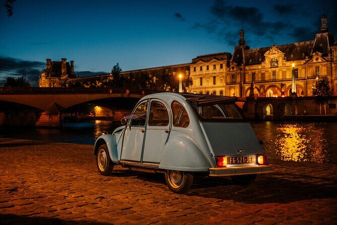 2-hour Private Night Ride in a Citroën 2CV in Paris - A Carefully Curated Itinerary for Maximum Impact