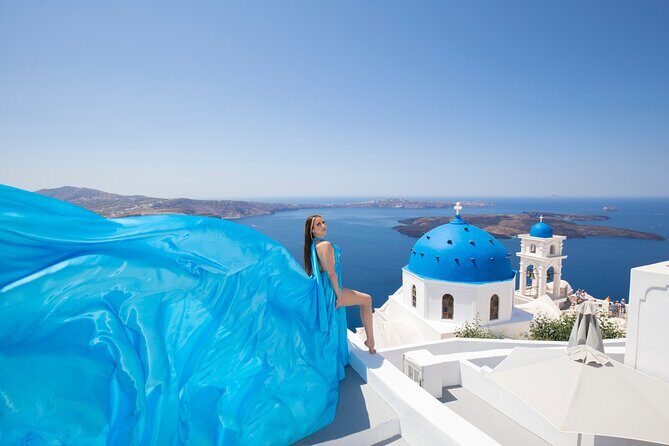 Amazing Flying Dress Photoshoot in Santorini - Why This Photoshoot Is Worth It