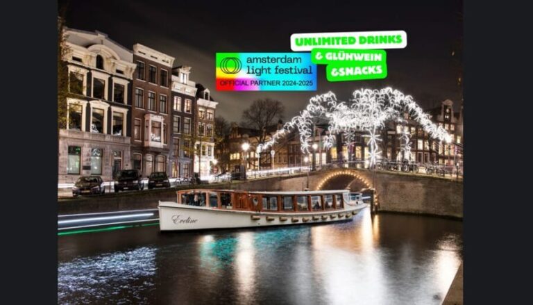 Amsterdam: Light Festival Heated Cruise w/ Hot Drinks & Bite - A Closer Look at the Amsterdam Light Festival Cruise