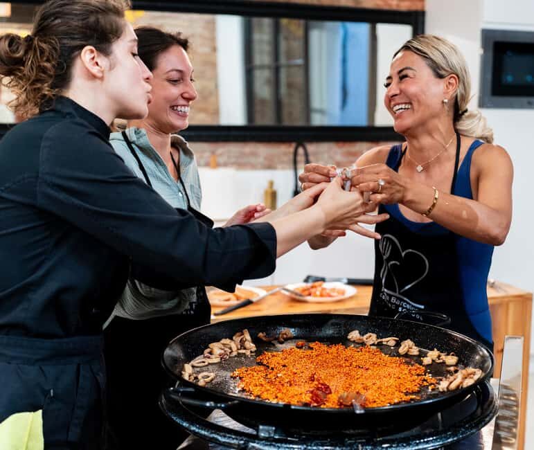 Barcelona Evening Cooking Class: 5-Course, 3 Paellas & Cava - The Sum Up