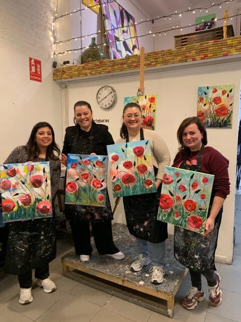 Barcelona: Learn to paint, sip wine, enjoy snacks & music - Exploring the Experience in Detail
