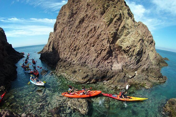Cabo de Gata Active. Guided kayak and snorkel route through coves of the Natural Park - A Close Look at the Experience