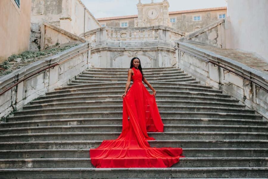 Dubrovnik: Private Flying-dress Photoshoot