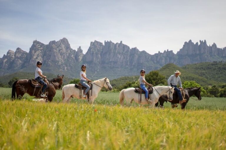 From Barcelona: Half-Day Montserrat & Horse Riding Tour - The Detailed Itinerary Breakdown