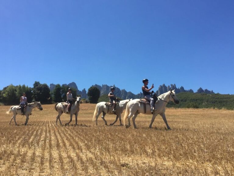 From Barcelona: Horseback Tour in Montserrat National Park - Authentic Experiences and Practical Details