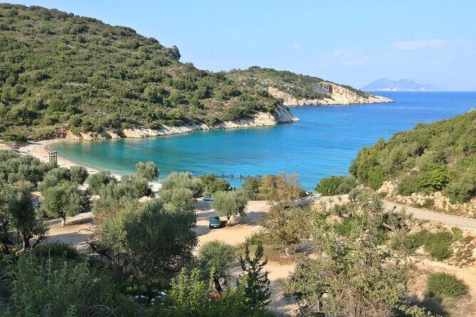 From Sami: Ithaca Daily Cruise with Swim Stop and Snacks - Filiatro Beach