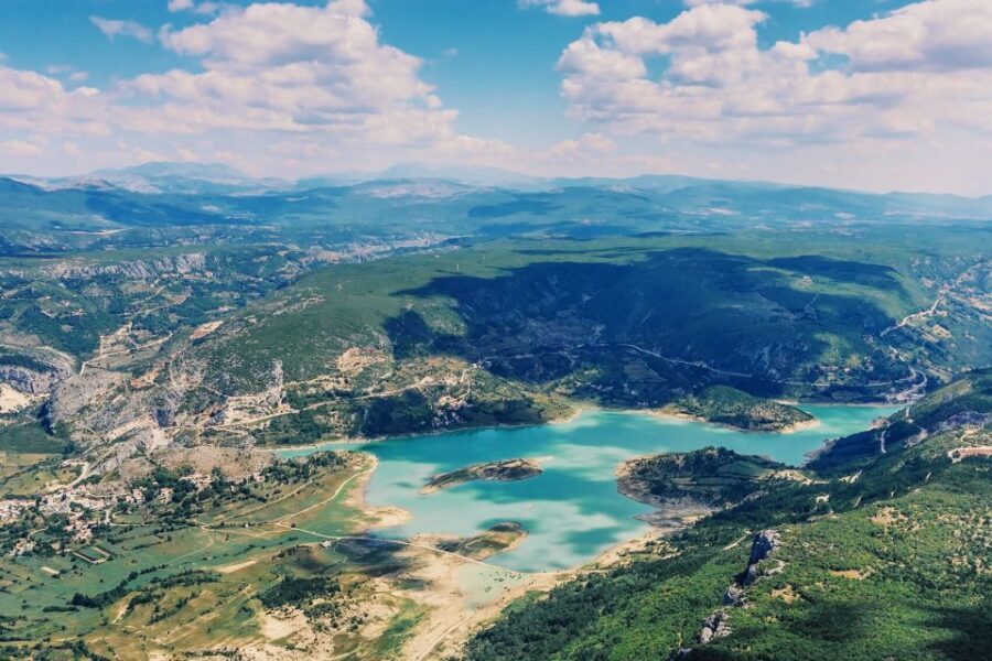 From Sinj: Flight Over Imotski, Trilj, Omi, and Split