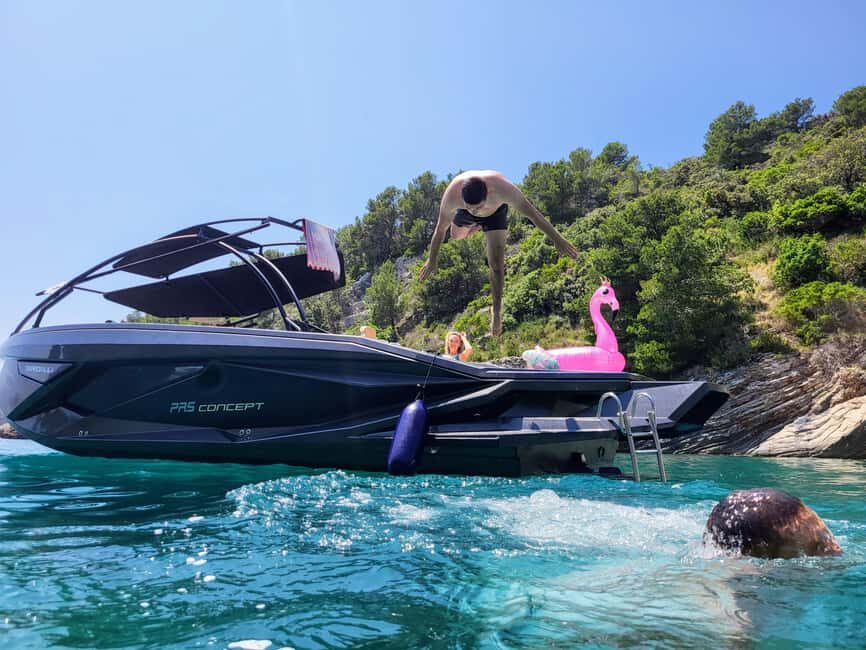 From Split: Blue Cave, Hvar, Mamma Mia, 5 Islands boat Tour