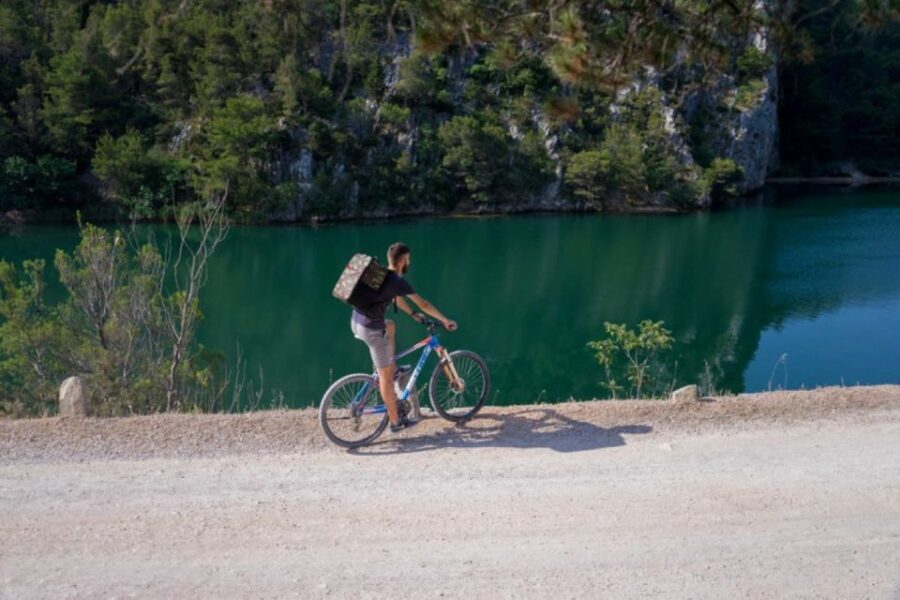 From Split or Trogir: NP Krka Bike Tour & Primoten - The Beauty of NP Krka Waterfalls