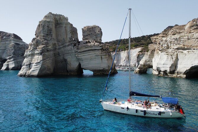 Full day private sailing cruise around Milos island - Exploring Milos by Sailboat: An Experience Beyond the Beach