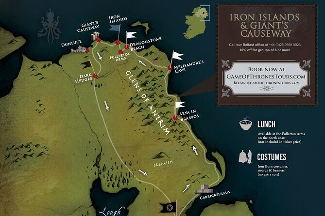 Game of Thrones - Iron Islands & Giant's Causeway from Belfast - Cushendun Caves: Mystical Movie Magic