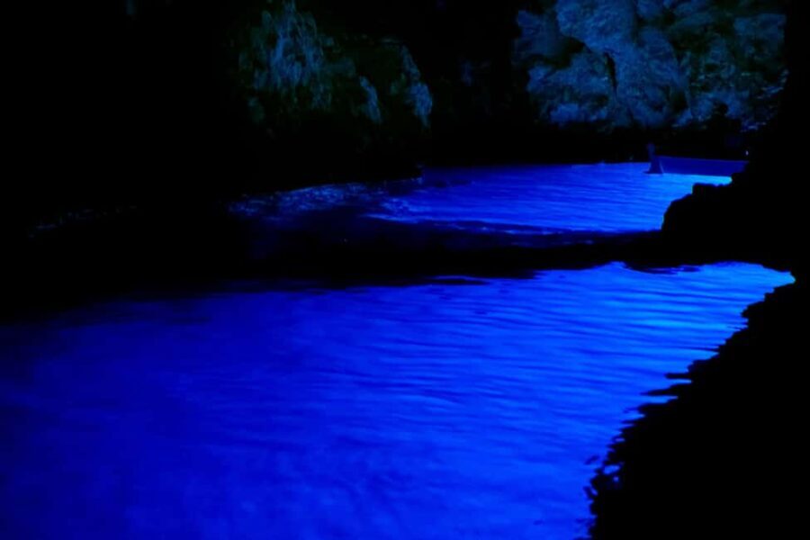 Hvar: Blue & Green Cave group Excursion from Hvar