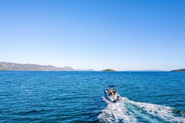 Korula: Shipwreck & Hidden Gems Private Speedboat Tour - Exploring Trubica Beach