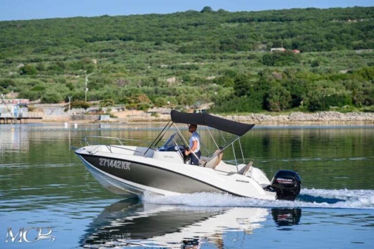 Krk/Dunat: Rent a boat Quicksilver 605 open - The Practical Side: Costs, Safety, and Flexibility