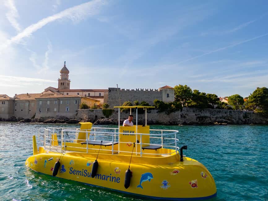 Krk: Yellow Semi-Submarine Tour