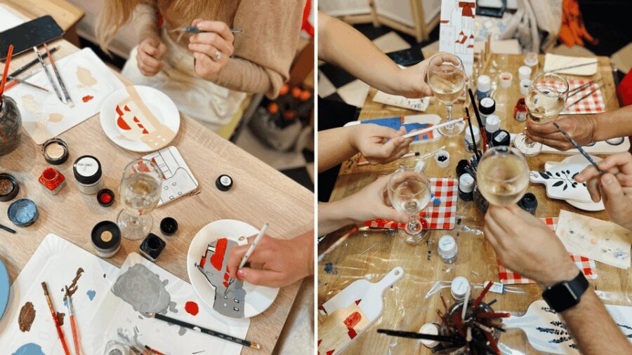 Local Paint and Wine Workshop: A Unique Creative Experience