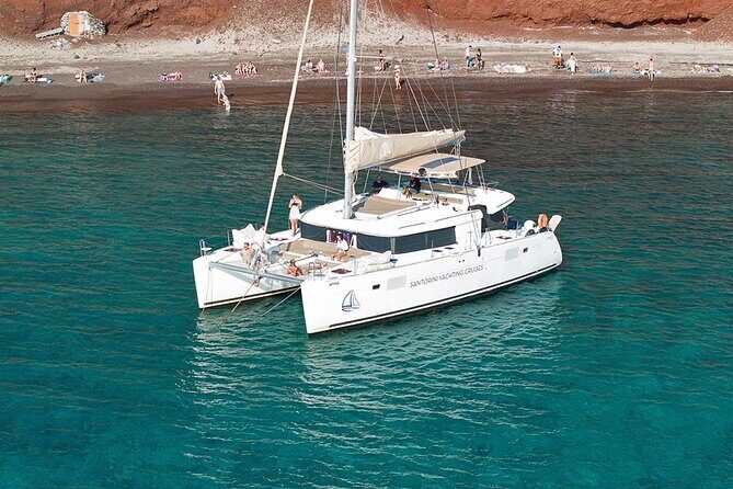 Luxury Santorini Sailing Cruise: Lunch, BBQ, Open Bar, Transfers - The Food and Drinks