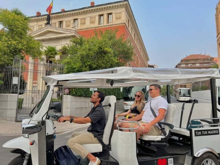 Madrid: Discover the City by Private Electric Tuk Tuk - The Itinerary: What to Expect
