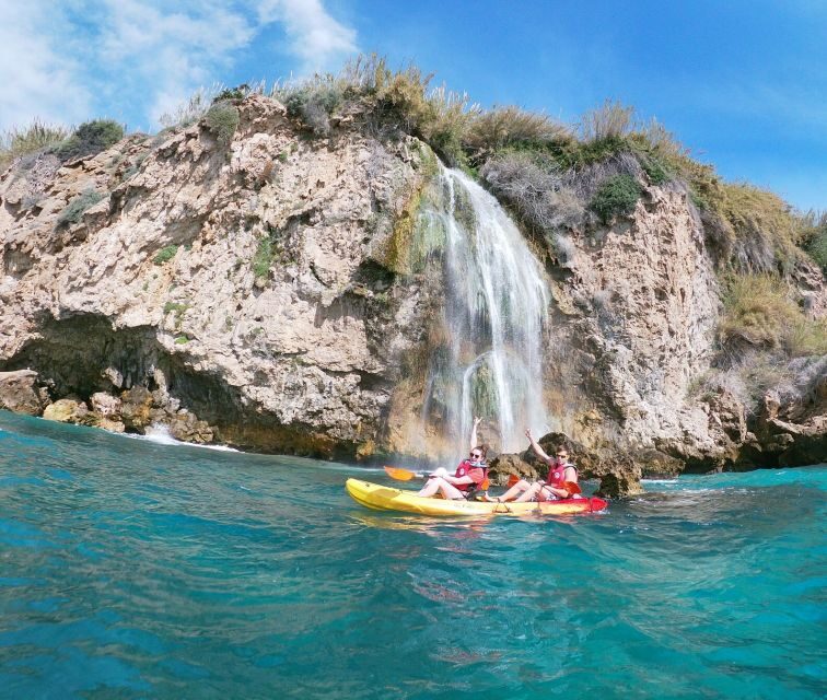 Nerja: Guided Kayak Tour Nerja Cliffs and Maro Waterfall - An Adventure Along Nerjas Spectacular Coastline