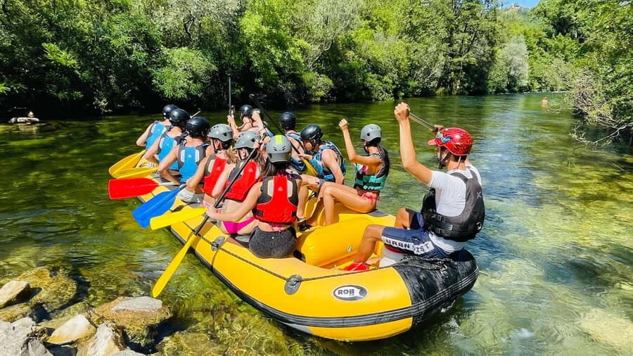 Omi/Split: Cetina River Rafting Adventure & Cliff Jumping