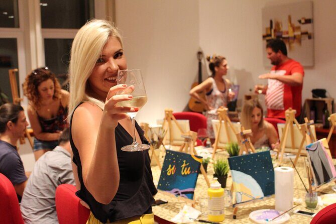 Painting party at Art Bottega - Paint & Wine Studio in Zadar - The Itinerary and Experience Details