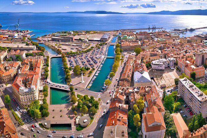 Panoramic Flight over the city of Rijeka