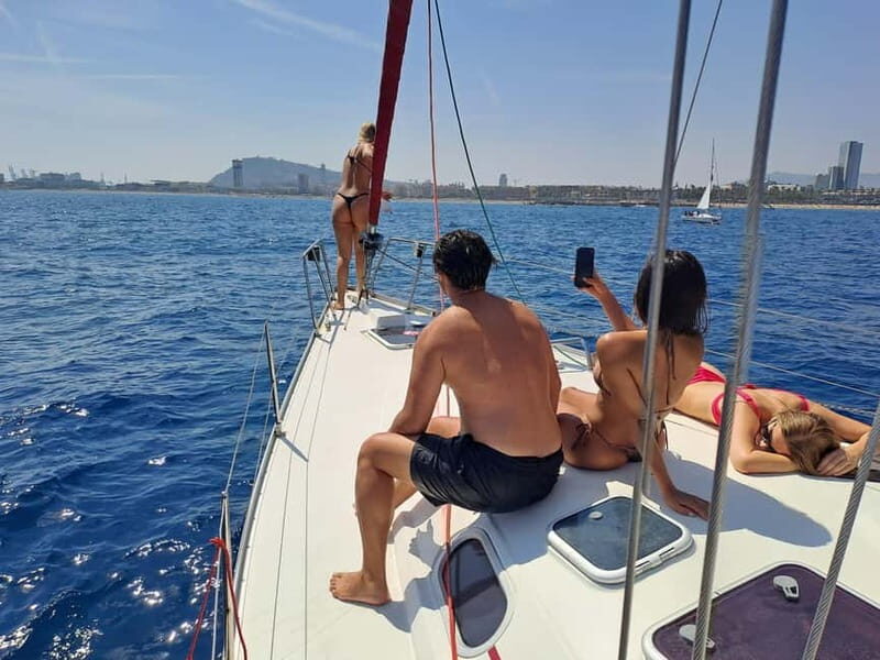 Private boat with open bar and snacks - Discovering the Barcelona Skyline from the Water