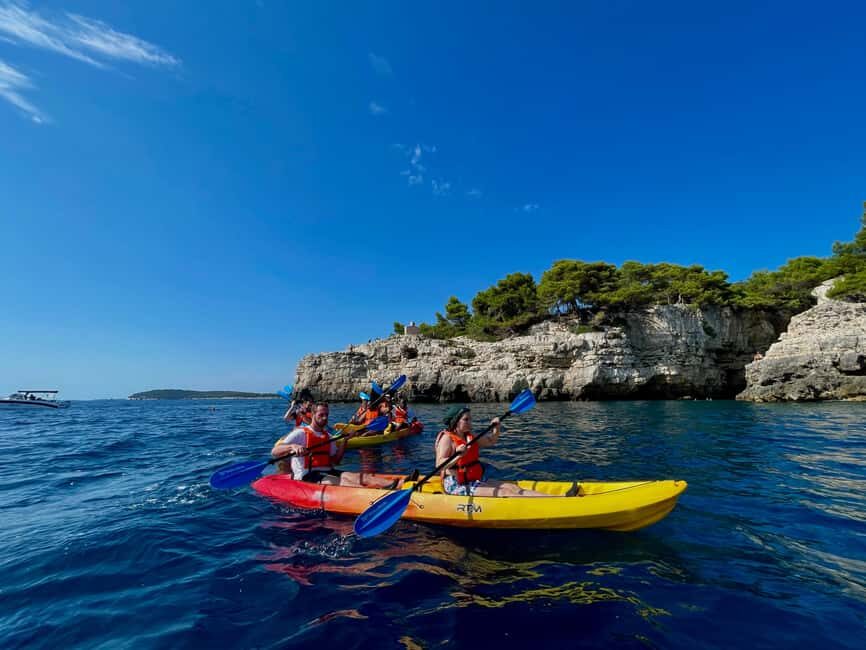 Pula: Cave, Canyon and Island Kayak Tour Snorkel&Explore - What to Expect from the Itinerary