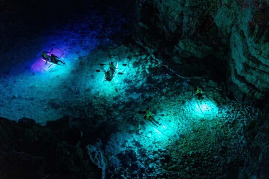 Pula: Night Kayak Tour with Glowing Kayaks - Itinerary Breakdown