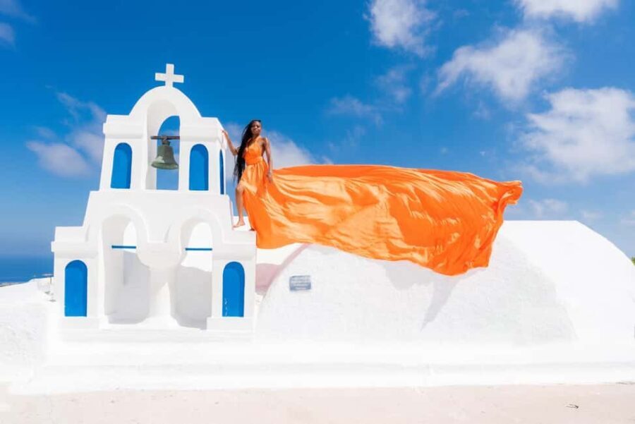 Santorini: Flying Dress Rental - The Sum Up