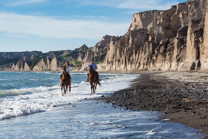 Santorini Horse Riding to Black Sandy Beach - What’s Included and What to Expect