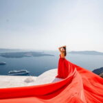 Santorini:Flying Dress shoot with Professional photographer - Who Will Enjoy This?