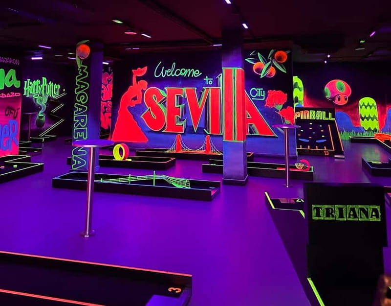 Seville: Indoor UV 18 hole Minigolf Experience - What to Expect During Your Visit