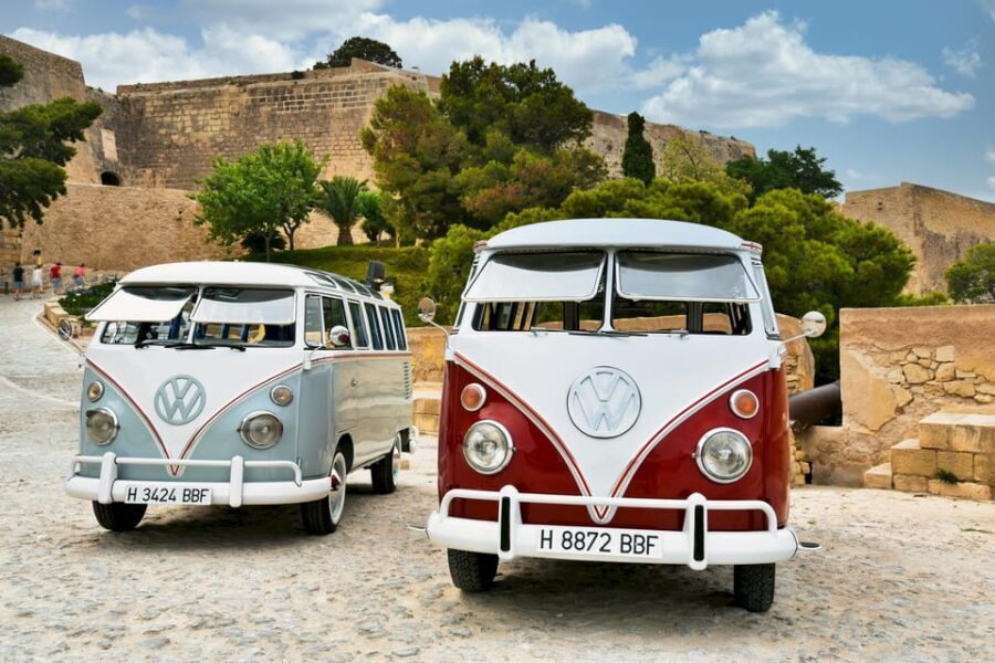 Vintage Tour around Alicante in genuine Kombi T1 vans - An Itinerary Filled with Scenic and Cultural Highlights