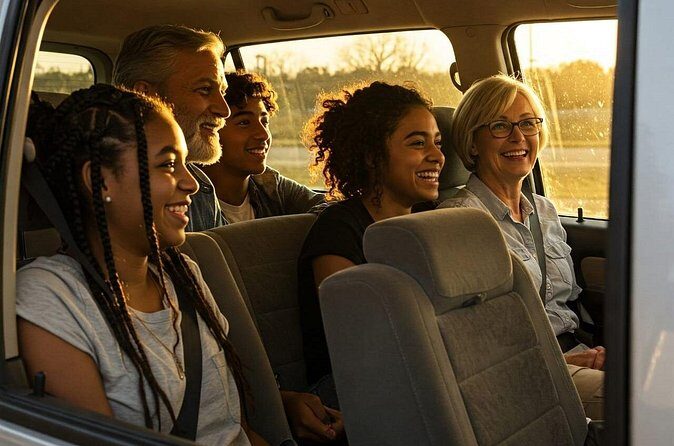 10 Passenger Van from Times Square to EWR Newark Airport - Meeting Points and Timing