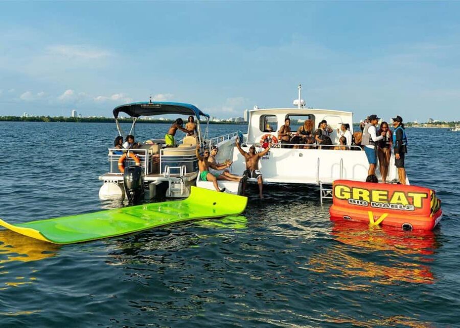 3 Hour Party Boat with Jet Ski Banana Boat & Open Bar Miami - Frequently Asked Questions