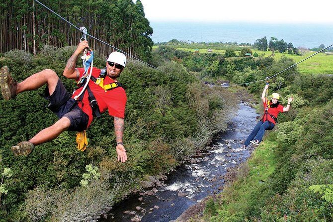 9-Line Waterfall Zipline Experience on the Big Island