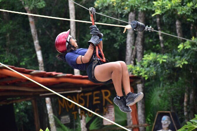 Adrenaline Combo 3 in 1 - ATV'S, (Shared), Ziplines & Cenote from Cancún - Authenticity and Value