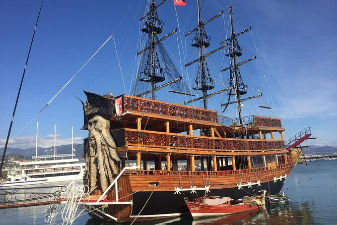 Alanya: Luxury Pirate Boat Tour with Foam Party - Cleopatra Beach and Swimming Stops