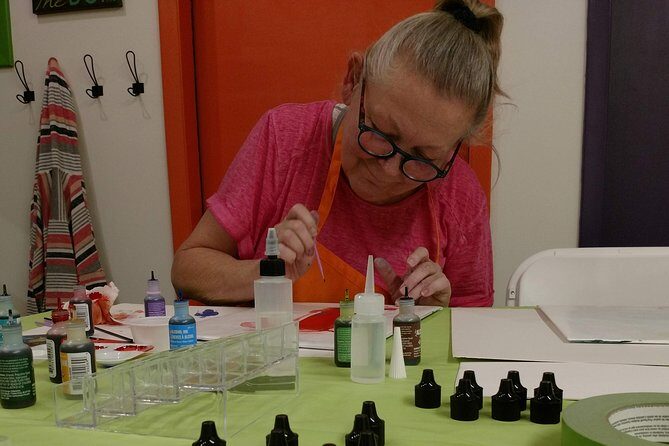 Alcohol Ink Landscape Art Class in Estes Park - The Sum Up