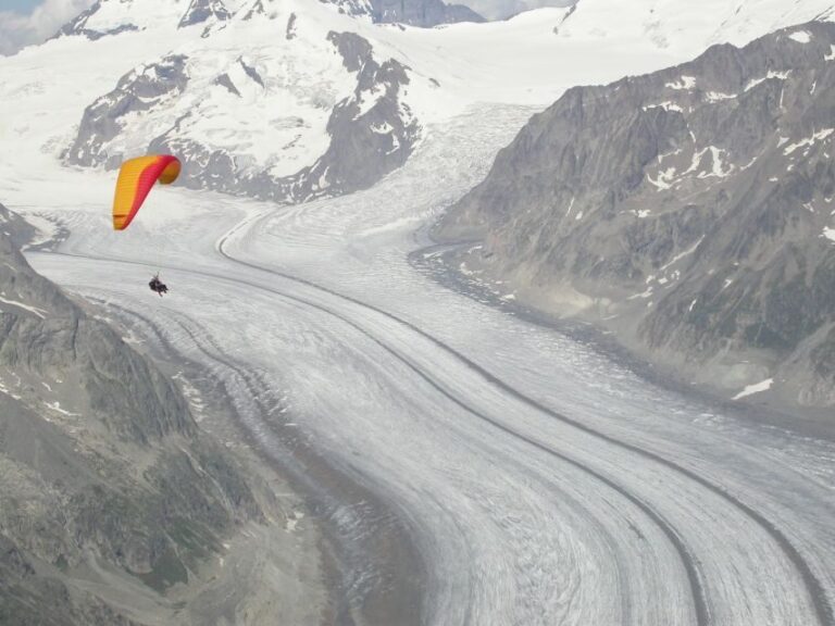 Aletsch Arena: Paragliding Tandem Flight Basic - A Detailed Look at the Paragliding Experience