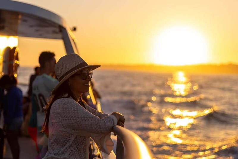 Algarve: Catamaran Sunset Tour with DJ or Live Guitarist - The Swim Stop: Refreshing and Well-Timed