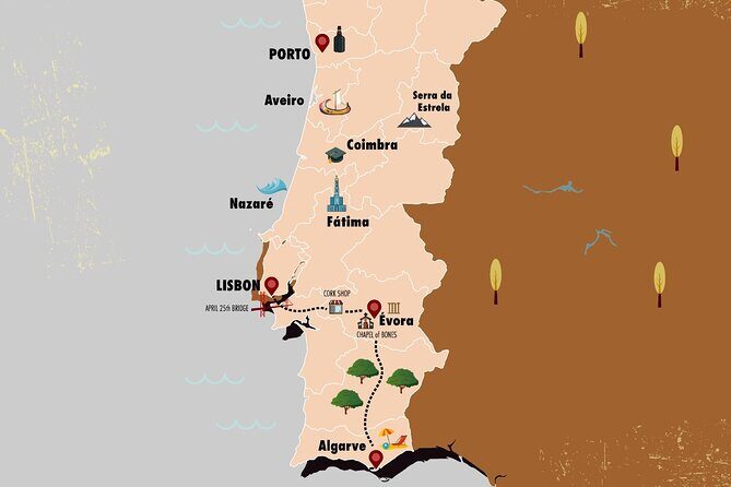Algarve to Lisbon with stop at Évora, Bones Chapel and Cork factory - Authentic Experiences and Why They Matter