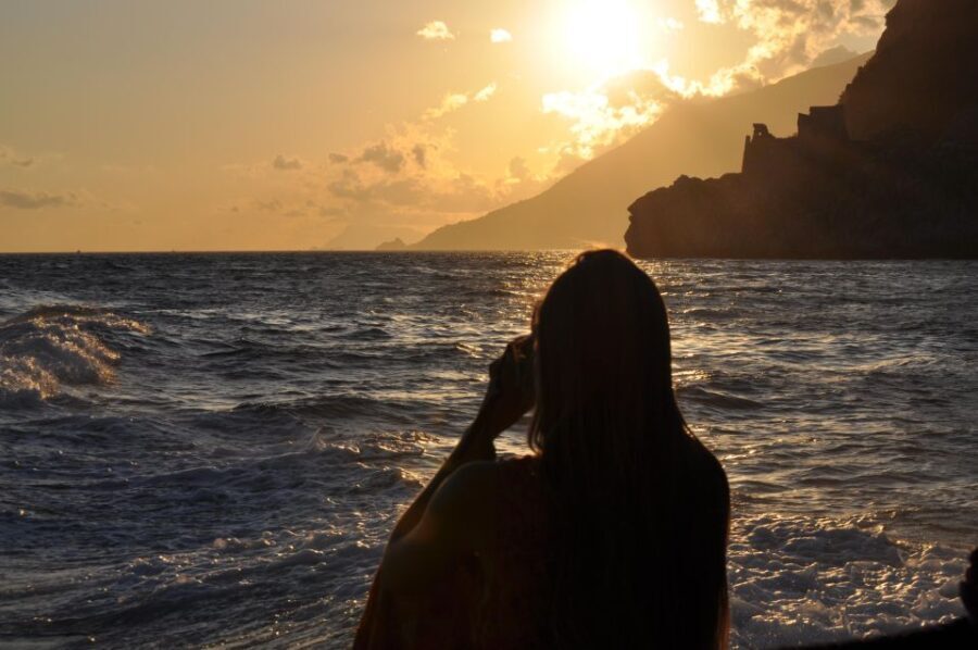 Amalfi Coast Sunset Boat Tour from Salerno with Aperitivo - Detailed Breakdown of the Itinerary