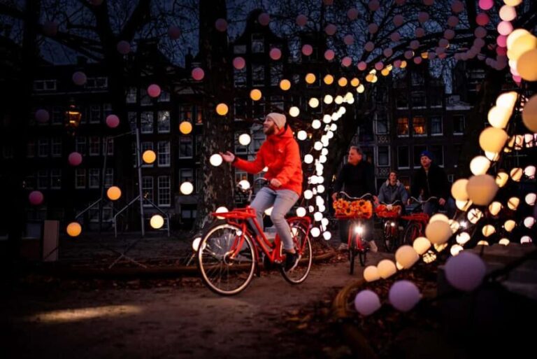 Amsterdam: Light Festival Bike Tour with Guide - Authentic Experiences and Honest Impressions