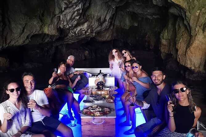 Aperitif on the boat at Sunset island and sea caves - Who Will Love This Tour?