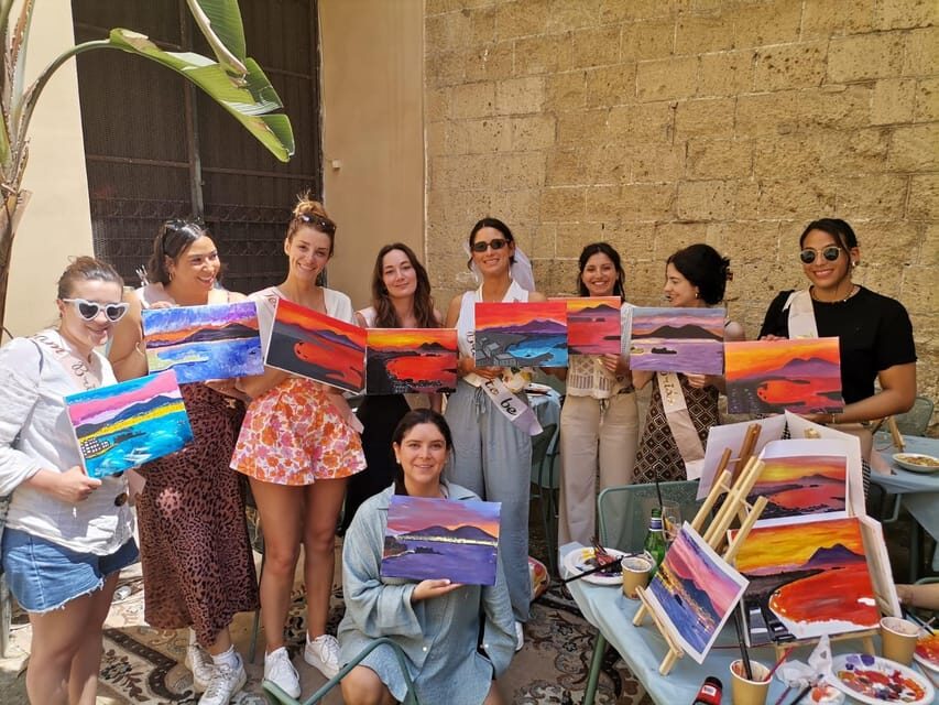 Art Workshop in Naples city centre with Aperitif - An Artistic Spin on Naples: The Experience in Detail