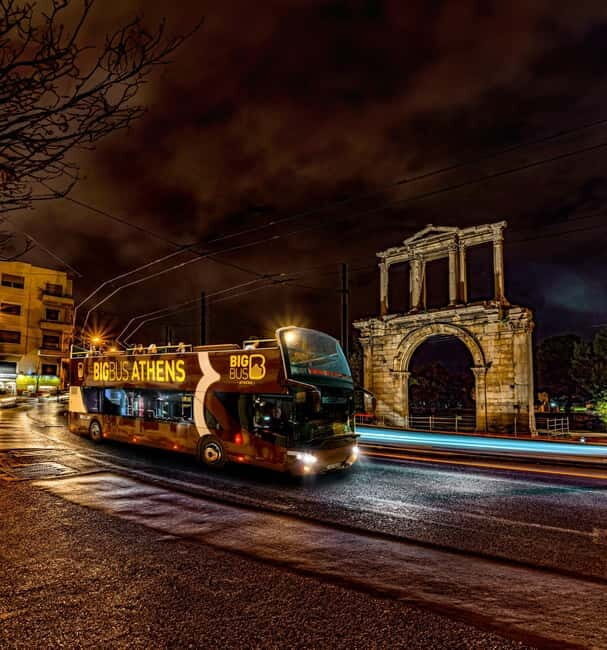 Athens: Big Bus Live-Guided Night Tour by Open-Top Bus - The Sum Up