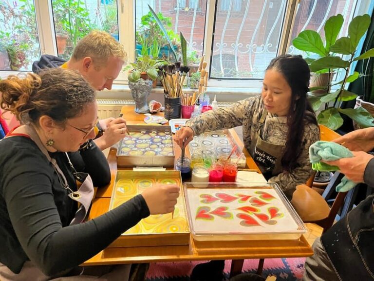 Authentic Turkish Art Marbling - Ebru - with Locals at Home - Exploring the Art of Ebru in a Local Home Setting